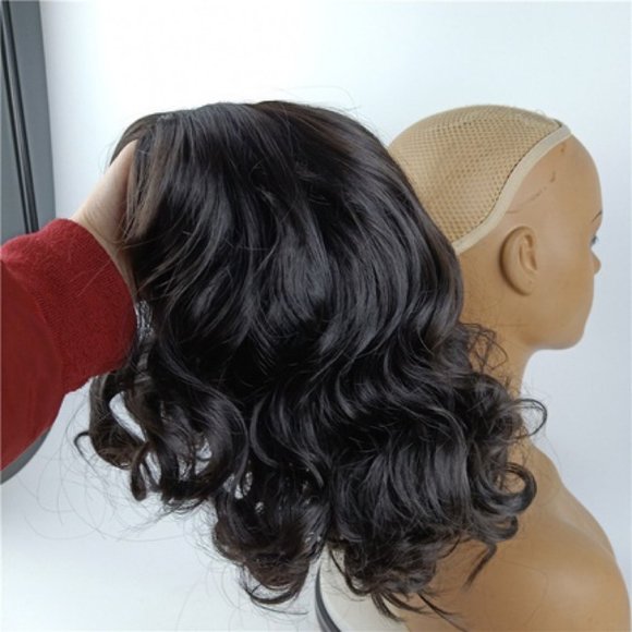 Curly Womens Black Wig - Picture 1 of 3